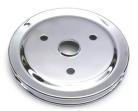 Chrome Chevy SWP Single Groove Pulley Set