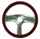 Chrome Aluminum Slash Style Steering Wheel