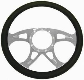 Chrome Aluminum Carousel Style Steering Wheel