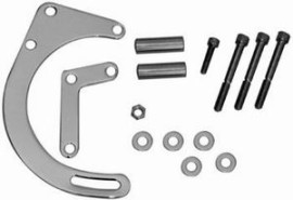 Chrome Steel Low Mount Alternator Bracket