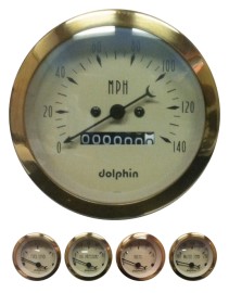 5 Piece Gold mechanical gauge set