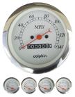 5 Piece white mechanical gauge set