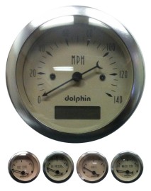 5 Piece beige programmable gauge set