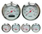 6 Piece White Programmable Gauge Set