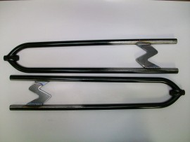 Rear 27 inch hairpin radius rods, Plain Steel